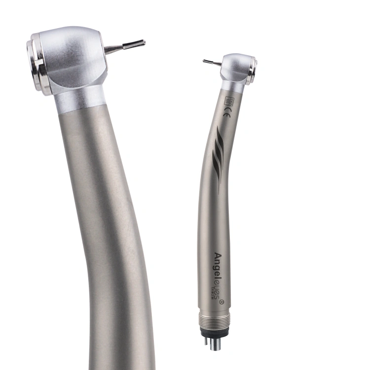 5-LED dental high-speed handpiece front and rear view