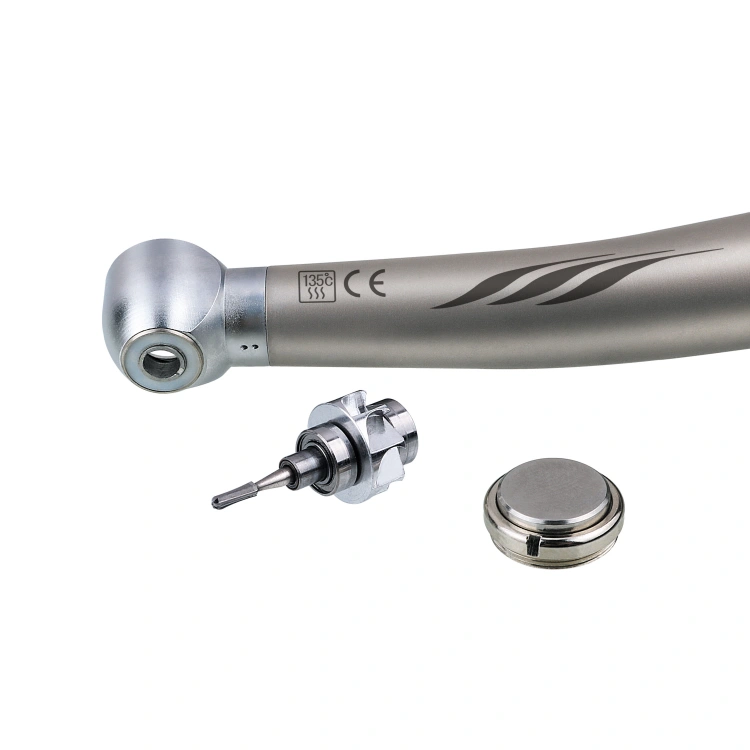 5-LED dental high-speed handpiece head and components