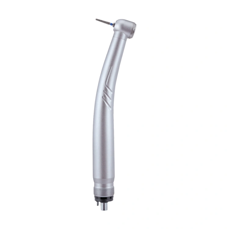 Chrome plated non-LED dental high speed handpiece with single water spray
