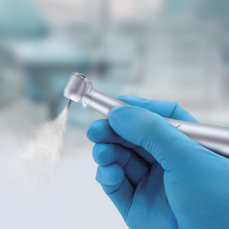 LED dental handpiece with three water spray cooling
