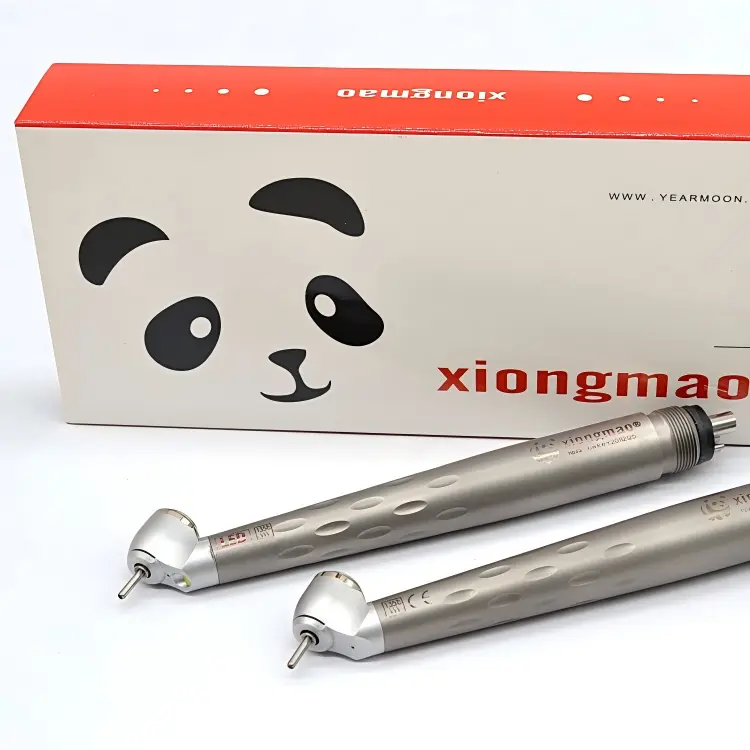 LED high speed handpiece with 45 degree head